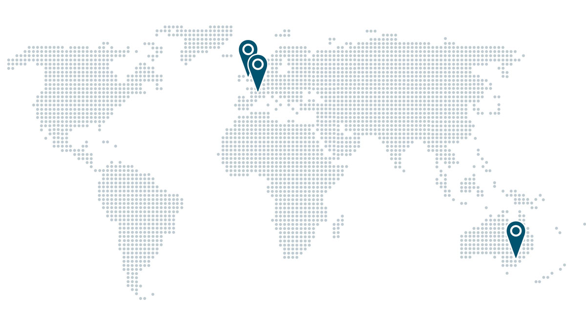 Map GreenSync offices around the world